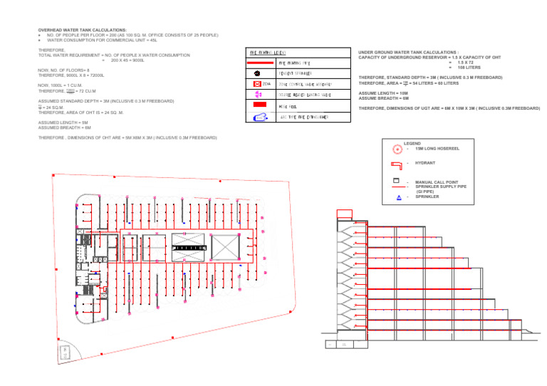 Water Tank Capacity Calculations | PDF | Hydrology | Hydraulic Engineering