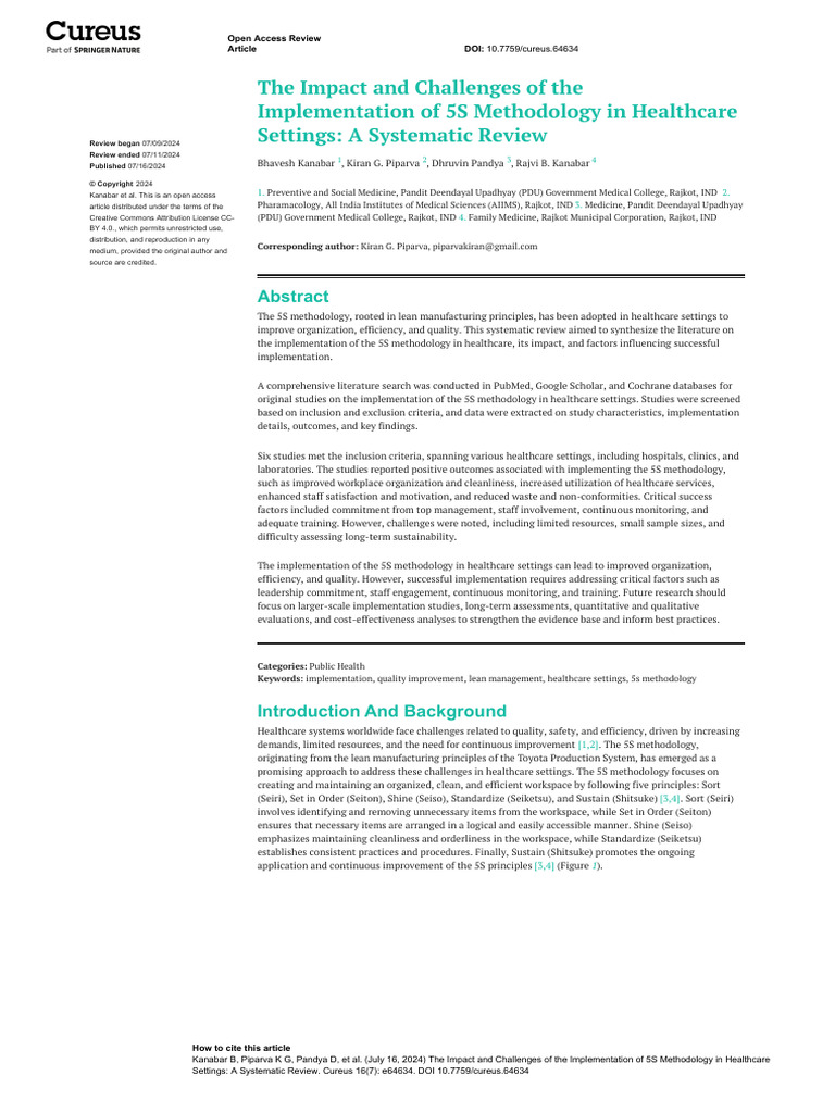 The Impact and Challenges of The Implementation of | PDF | Systematic ...