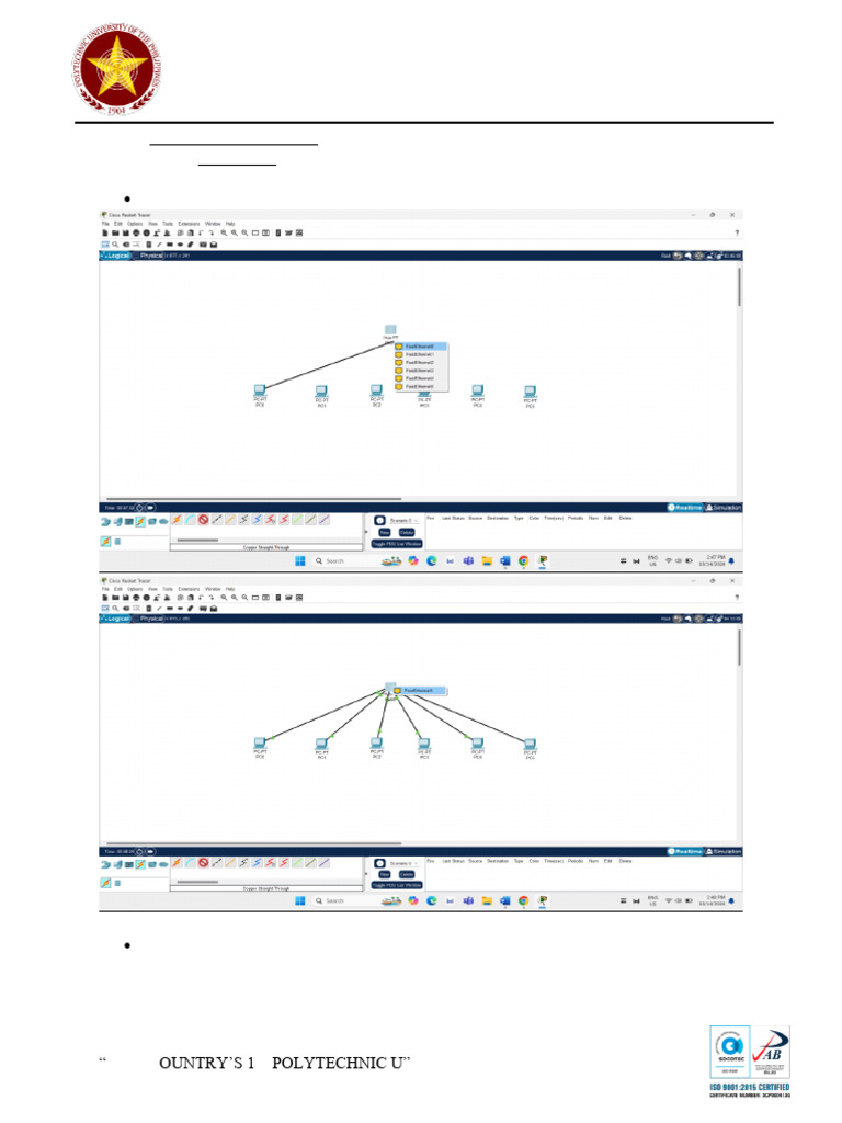 Creating a LAN with Hubs Guide | PDF | Local Area Network | Computer ...
