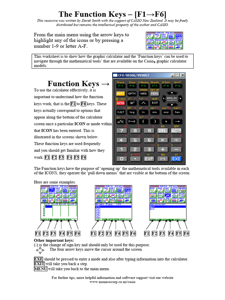 The Function Keys | PDF