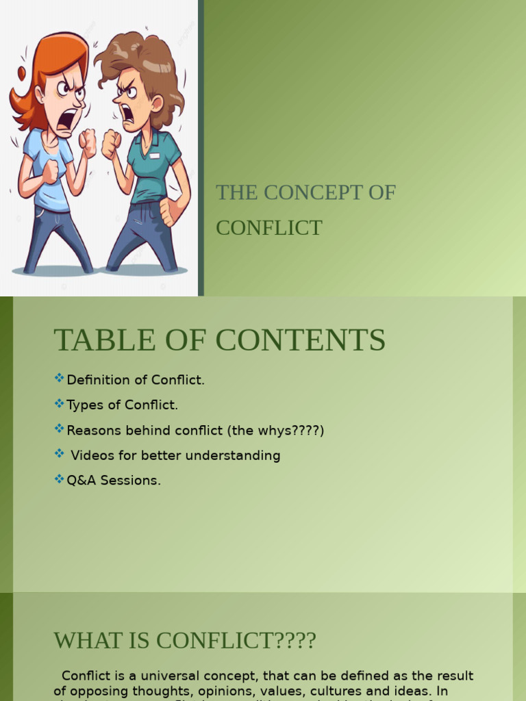 Understanding the Concept of Conflict | PDF | Psychological Concepts ...