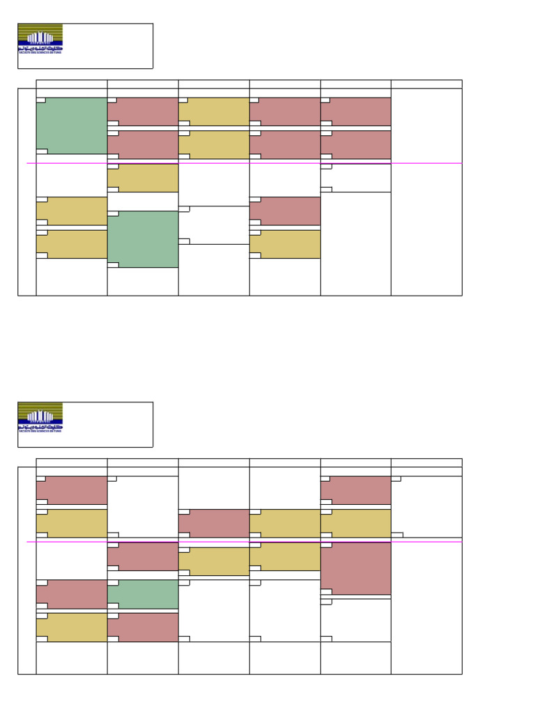 Emploi du temps LPC3 et IEE3 Semestre 2 | PDF | Informatique | Sciences ...