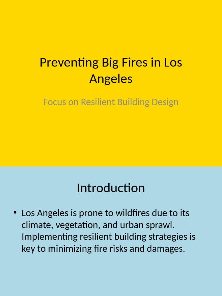 Resilient Buildings Fire Prevention Final | PDF