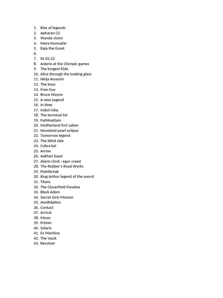 List | PDF