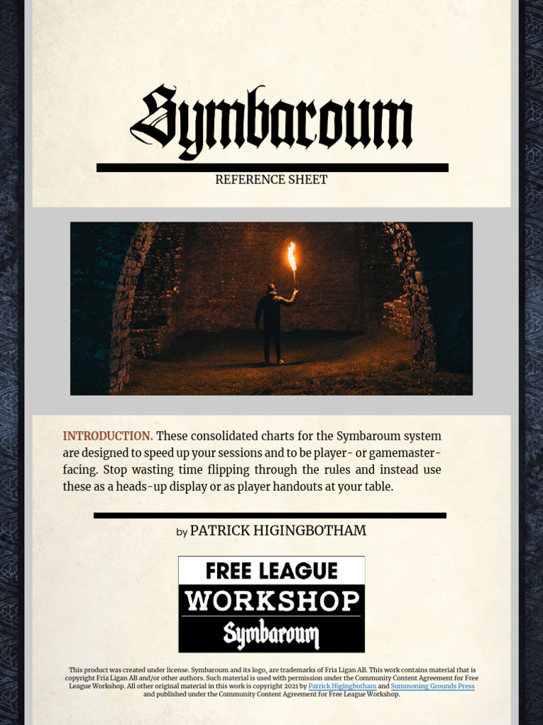 912541-Symbaroum Reference Sheet | PDF