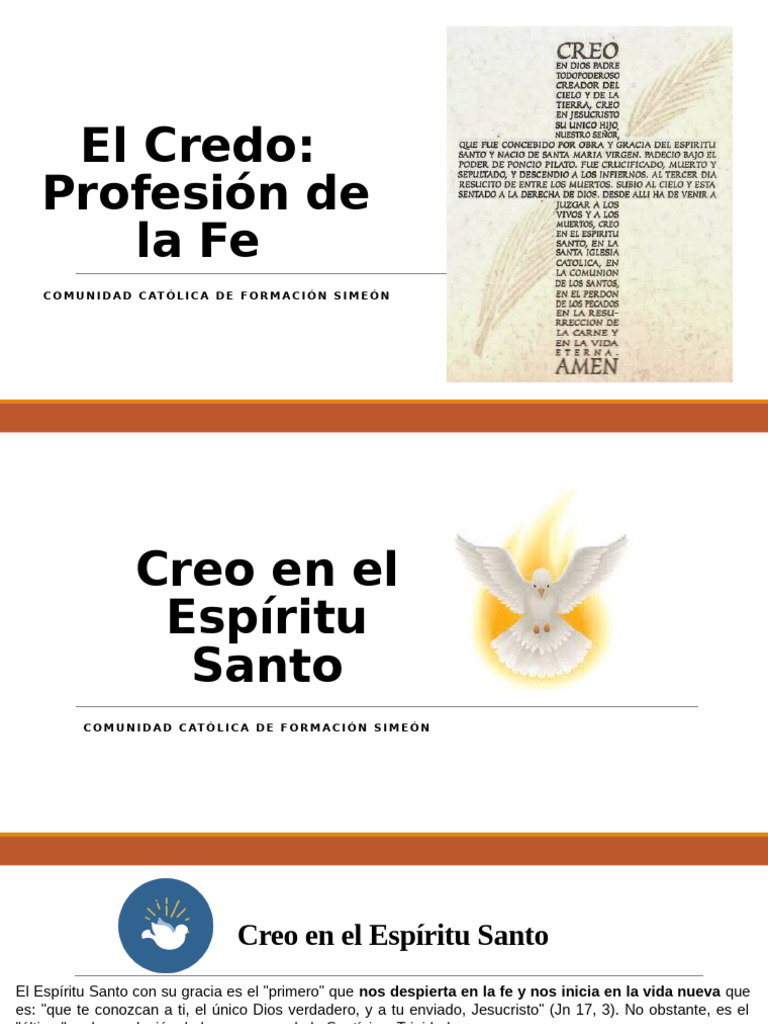 Módulo Creo en El Espíritu Santo y Creo en La Iglesia | PDF | Cristo ...