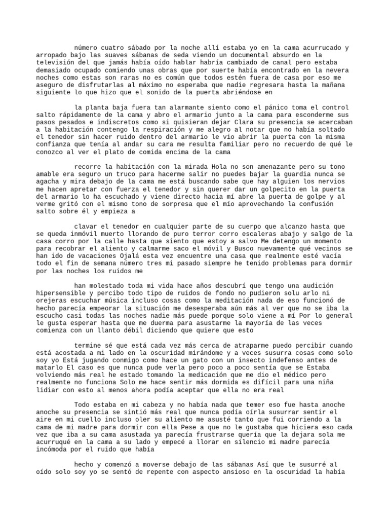 NoteGPT - 4 Historias Cortas de Terror | PDF