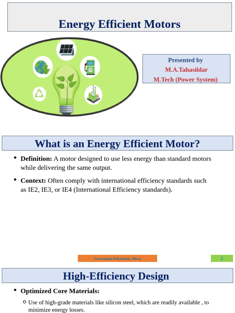 Energy Effficient Motor | PDF | Efficient Energy Use | Transformer
