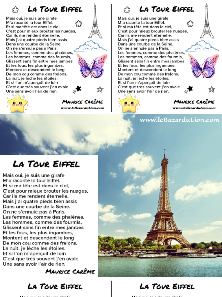 Ob - 4283ac - La Tour Eiffel v1 3 Poesie | PDF