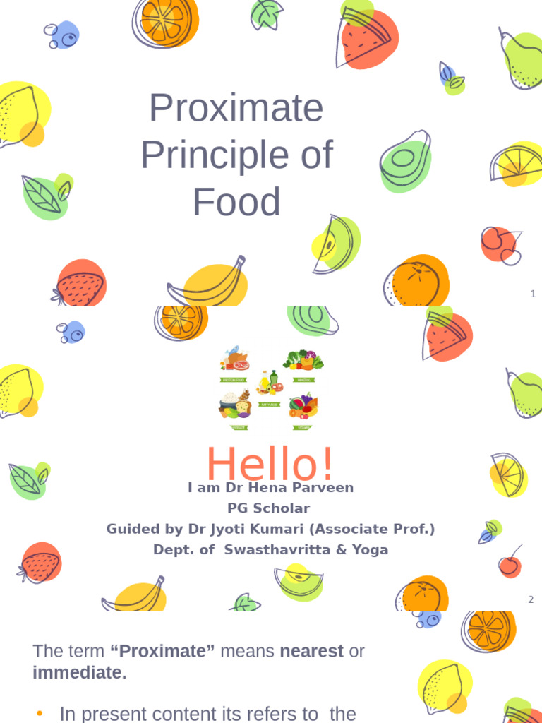 Proximate Principles of Food Explained | PDF | Foods | Carbohydrates