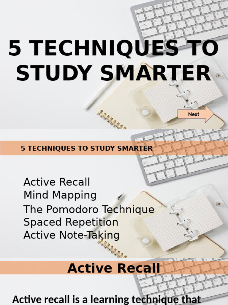 5 Smart Study Techniques Explained | PDF | Memory | Psychology
