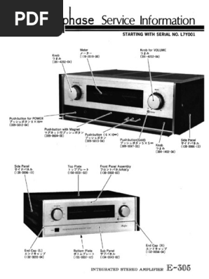 Accuphase E 305 | PDF