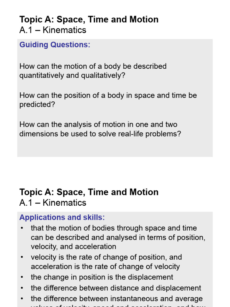 Kinematics: Understanding Motion Dynamics | PDF | Acceleration | Kinematics