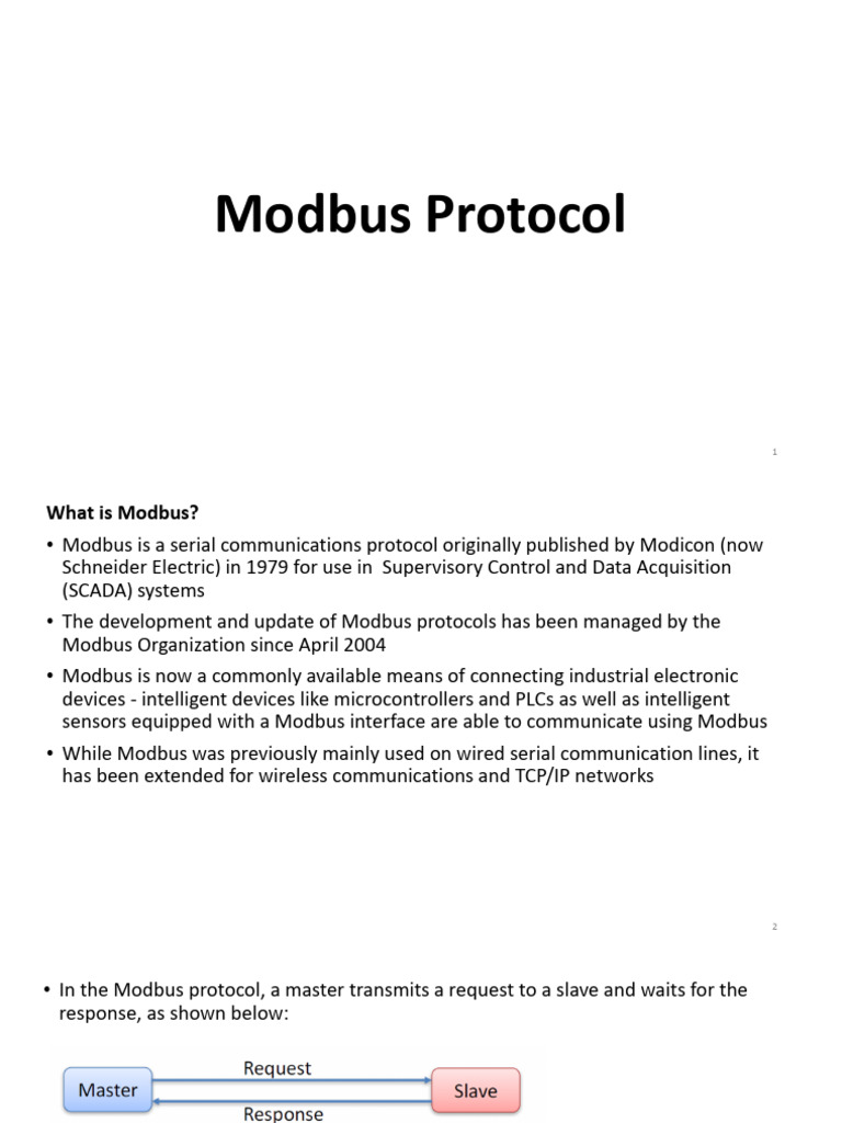 13. Modbus Protocol | PDF | Computer Standards | Electronics