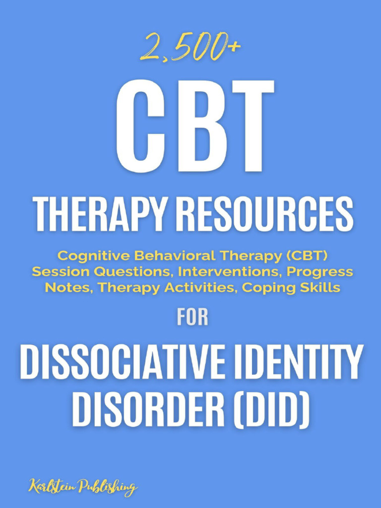 Image showcasing 2,500+ CBT Therapy Resources For Dissociative Identity Disorder (DID ...