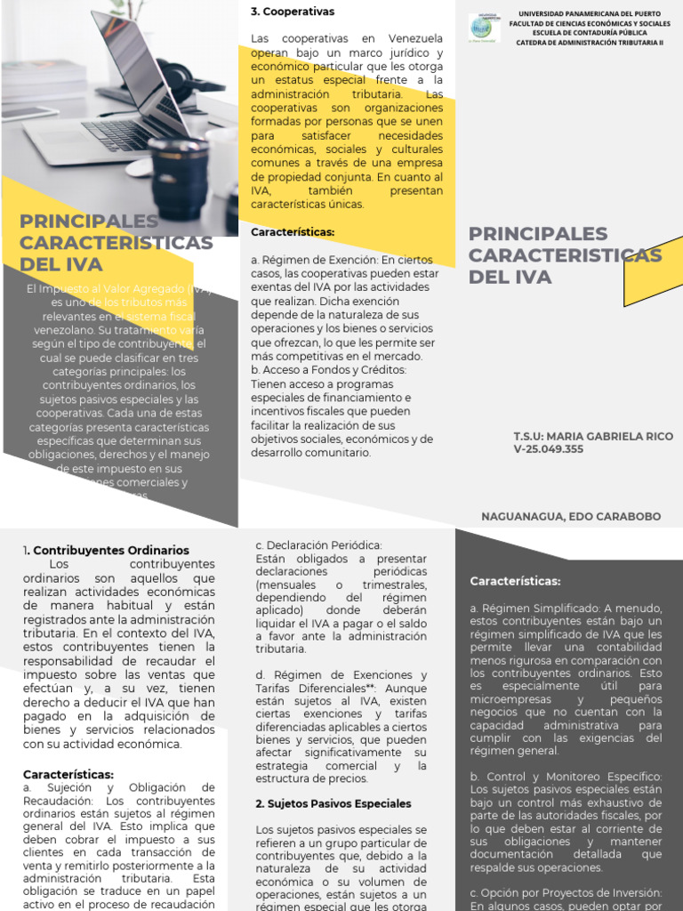 Características del IVA en Venezuela | PDF | Impuesto al valor agregado ...