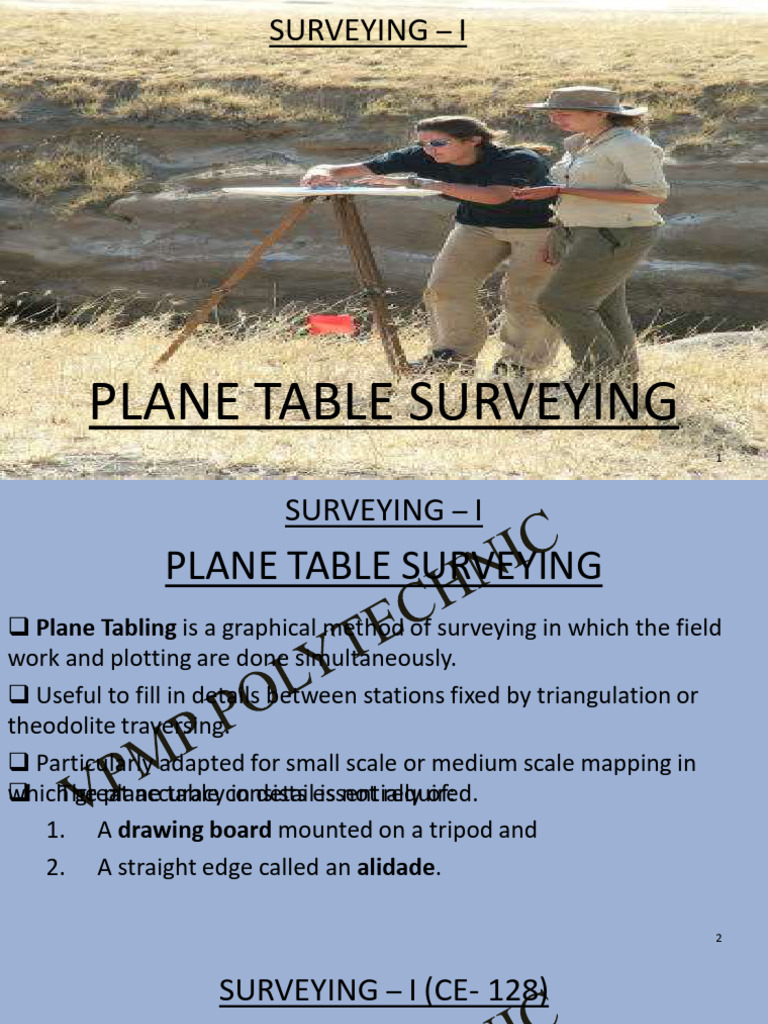 Plane Table Surveying | PDF | Surveying | Compass