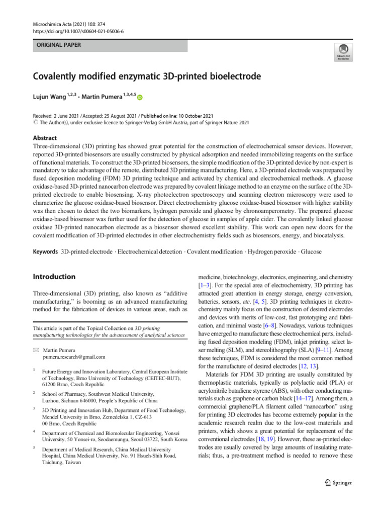 Covalently modified enzymatic 3D-printed bioelectrode_out | PDF ...