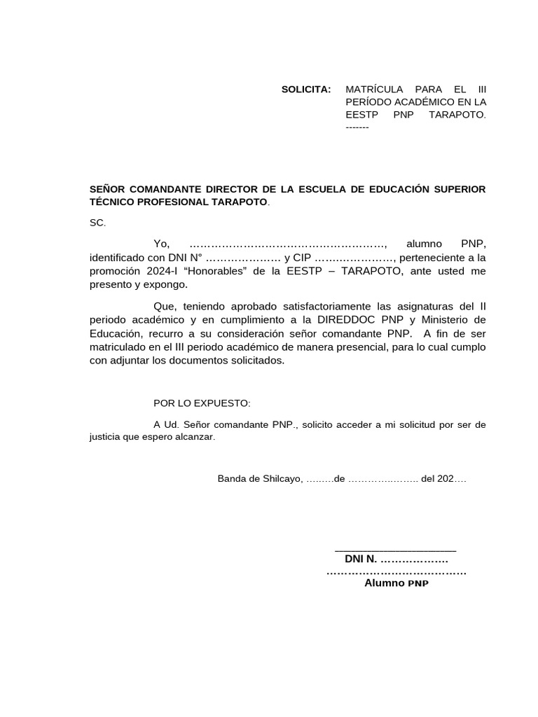SOLICITA Sin Nombre | PDF