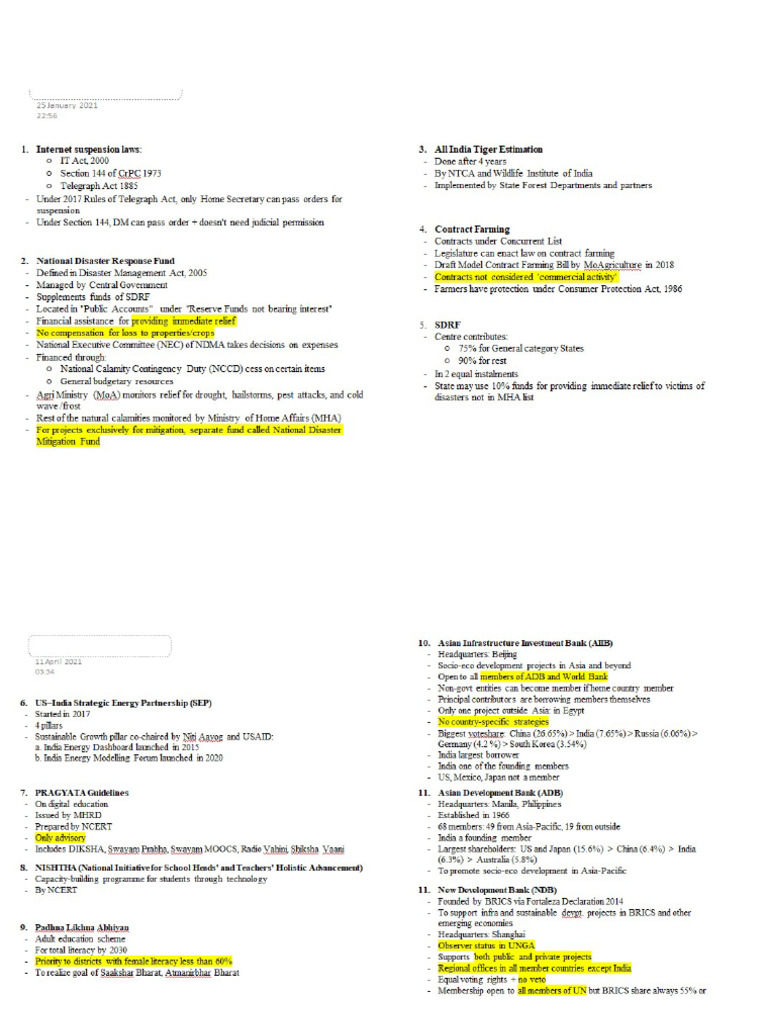 Current Affairs - OneNote | PDF