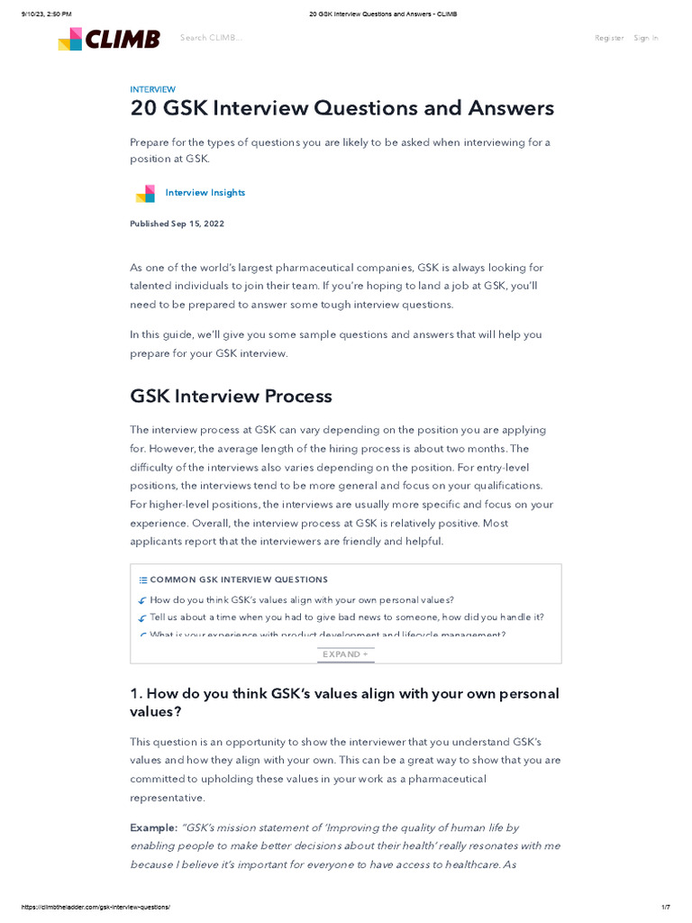 GSK Interview Questions & Answers Guide | PDF | Analytics | Data Analysis
