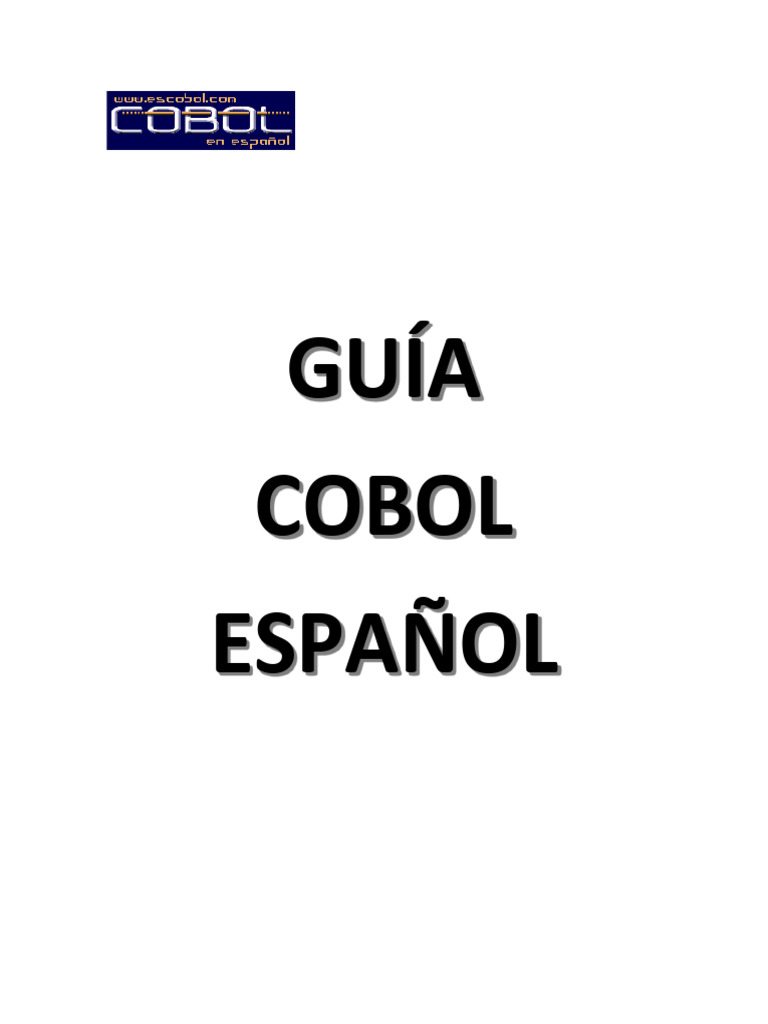 Guia para aprender cobol pdf archivo de computadora lenguaje de