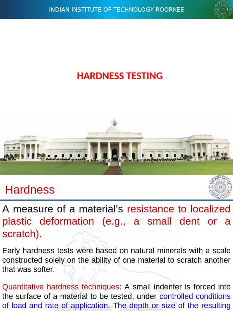 Hardness Testing Methods Overview | PDF | Hardness | Materials