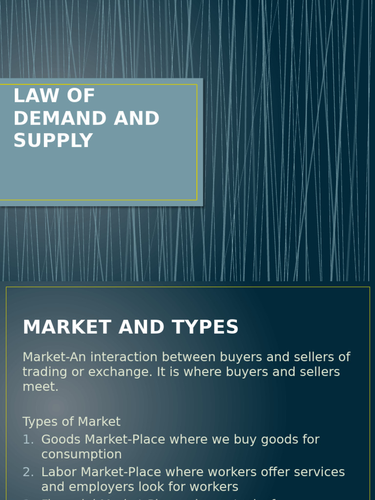 Law of Demand and Supply | PDF | Demand | Supply (Economics)
