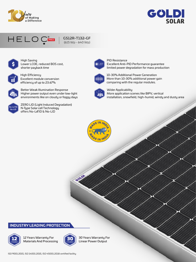 4. Module Data Sheet - 1000 MW Khavda | PDF | Solar Cell | Electrical ...