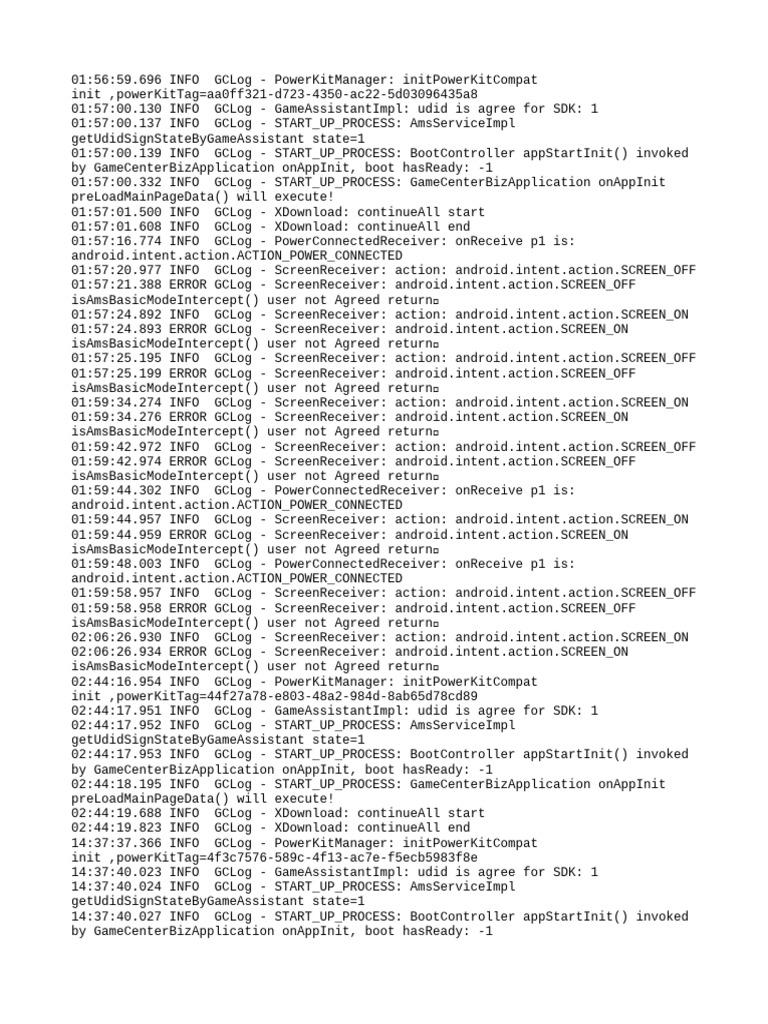 Android Screen Receiver Log Errors | PDF