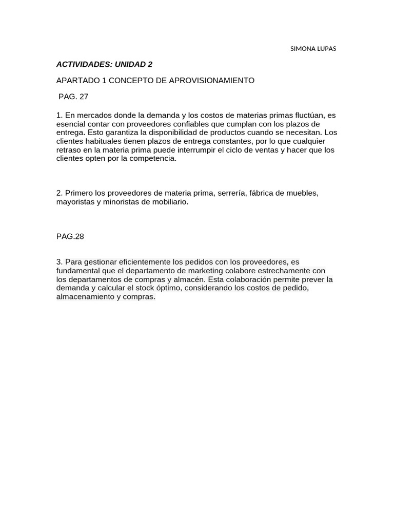 Gestión Eficiente de Aprovisionamiento | PDF
