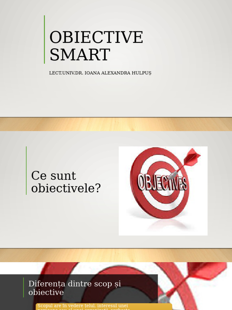 Obiective SMART | PDF