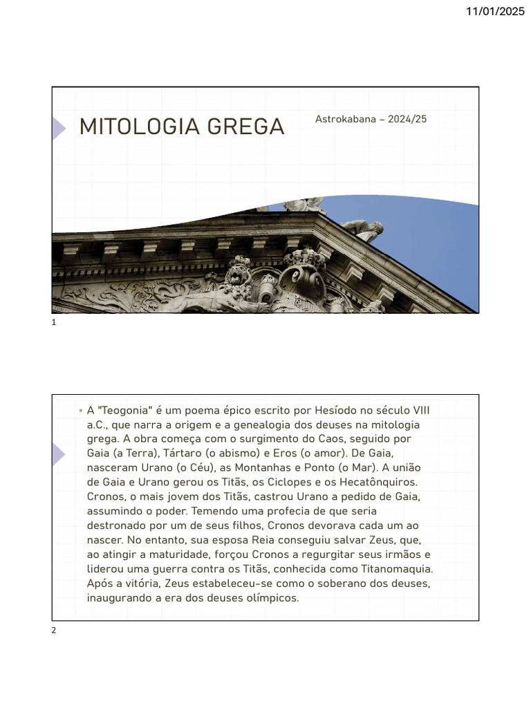 Curso de Mitologia Grega Grátis | PDF | Mitologia grega | Religião ...