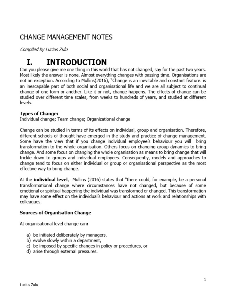 Change Management Insights and Models | PDF | Force | Action Research