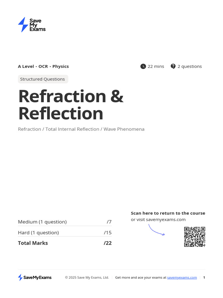4 8 Refraction and Reflection TKtJvhr4vDrZRVmW | PDF | Refraction ...