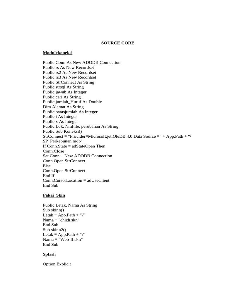 Source Core | PDF | Computing