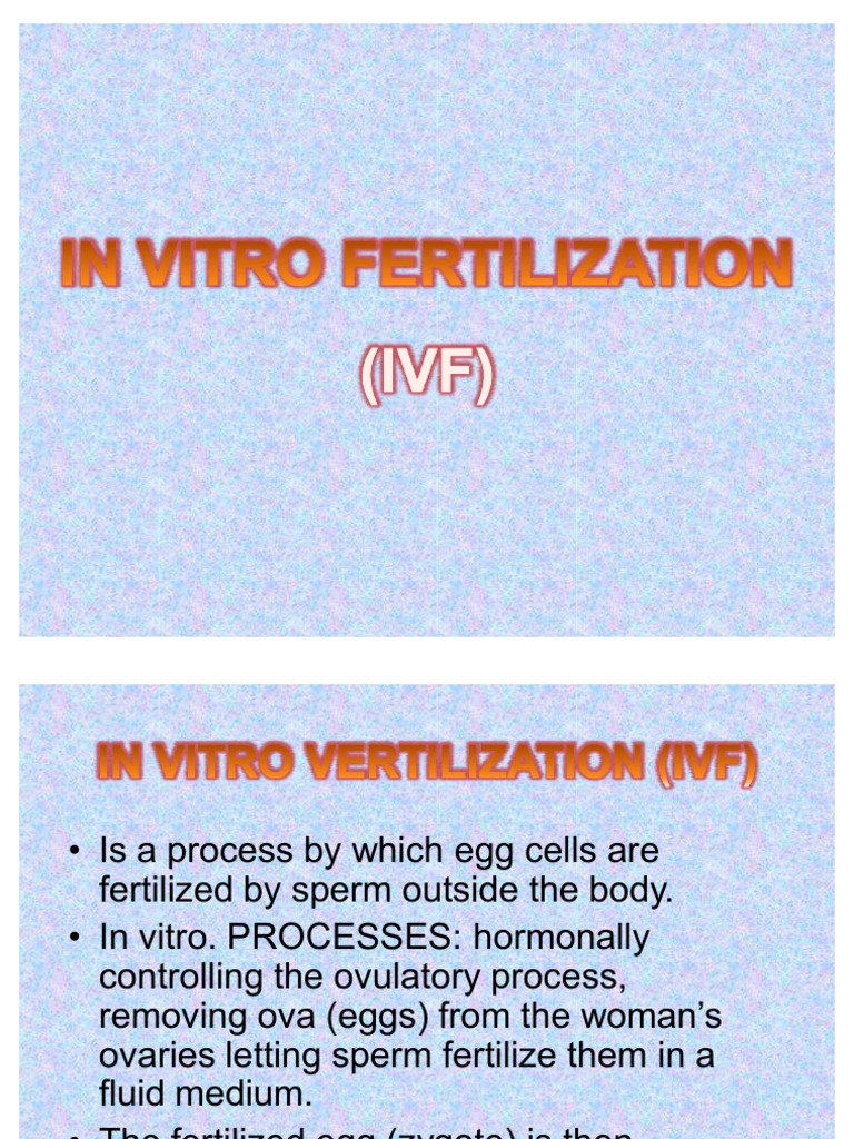 IVF and IUI Techniques Overview | PDF | In Vitro Fertilisation ...