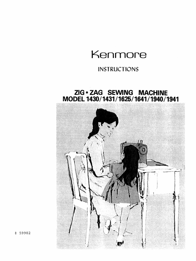 Kenmore 158.19412 Manual | PDF | Sewing Machine | Seam (Sewing)