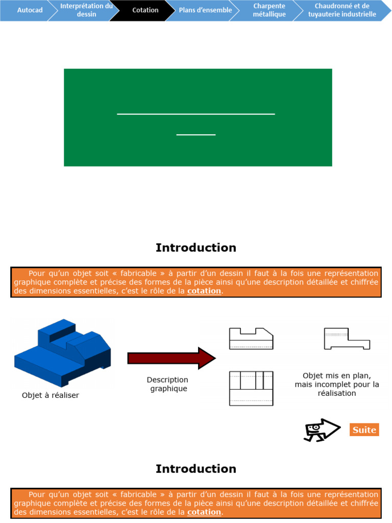 Cotation et interprétation dans AutoCAD | PDF | Tolérance géométrique