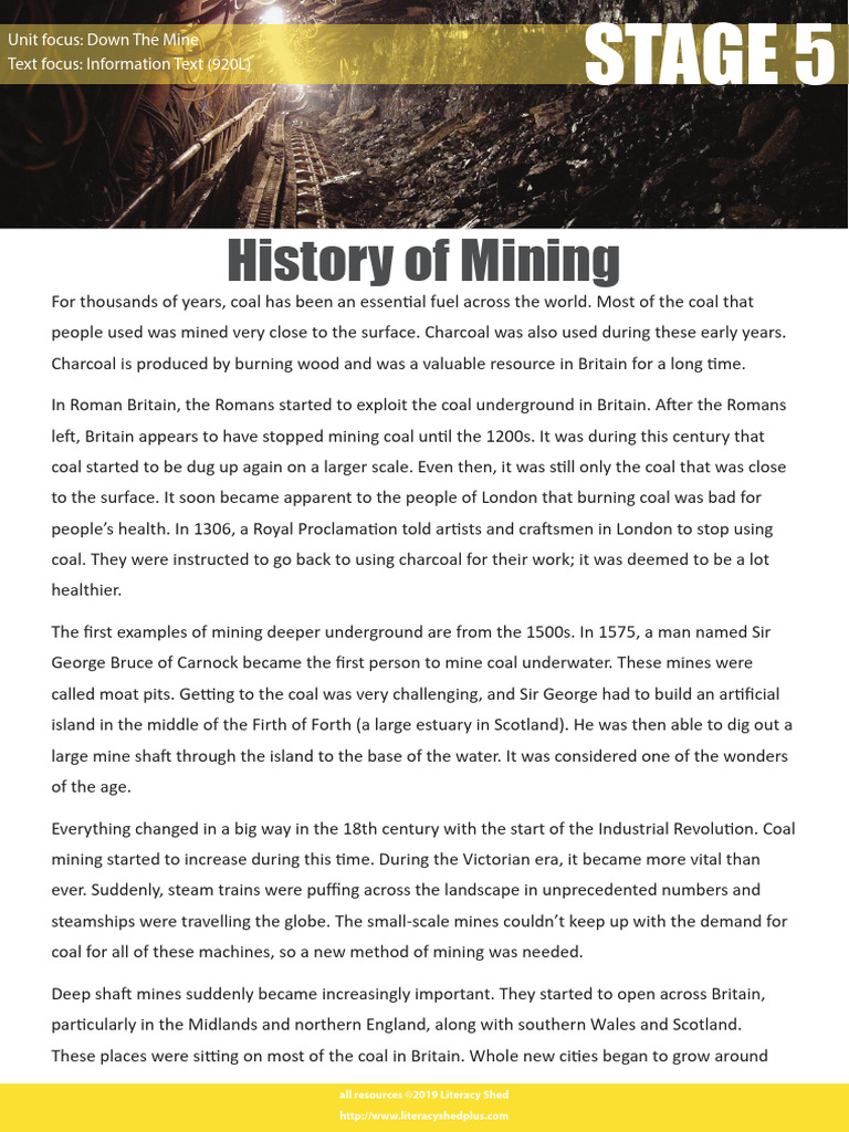 History of Coal Mining in Britain | PDF | Coal | Mining