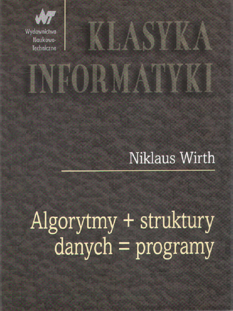 Niklaus Wirth - Algorytmy Struktury Danych Programy | PDF