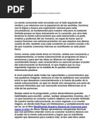Comunicación entre la mente consciente y la subconsciente