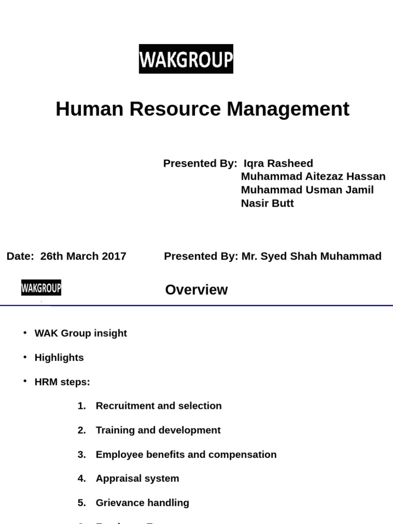 HR Management Strategies and Insights | PDF | Human Resource Management ...