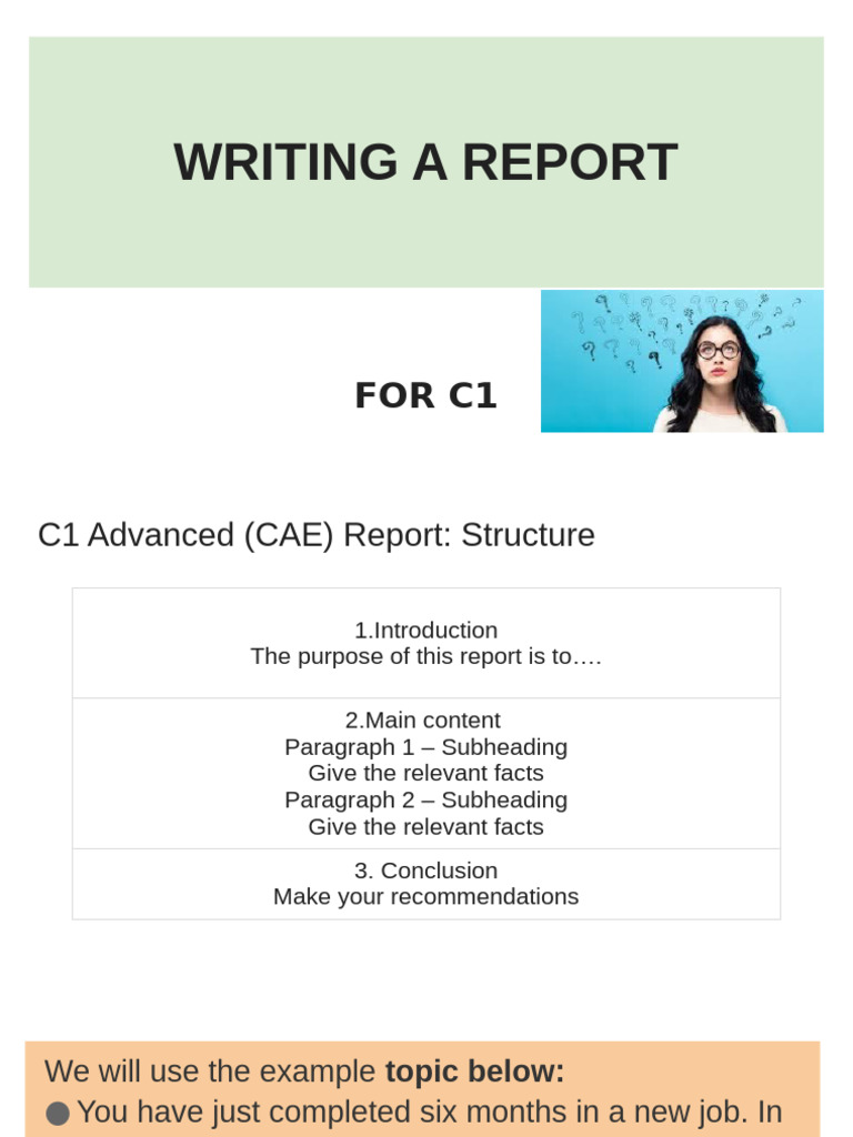 C1 Report Writing Guidelines | PDF
