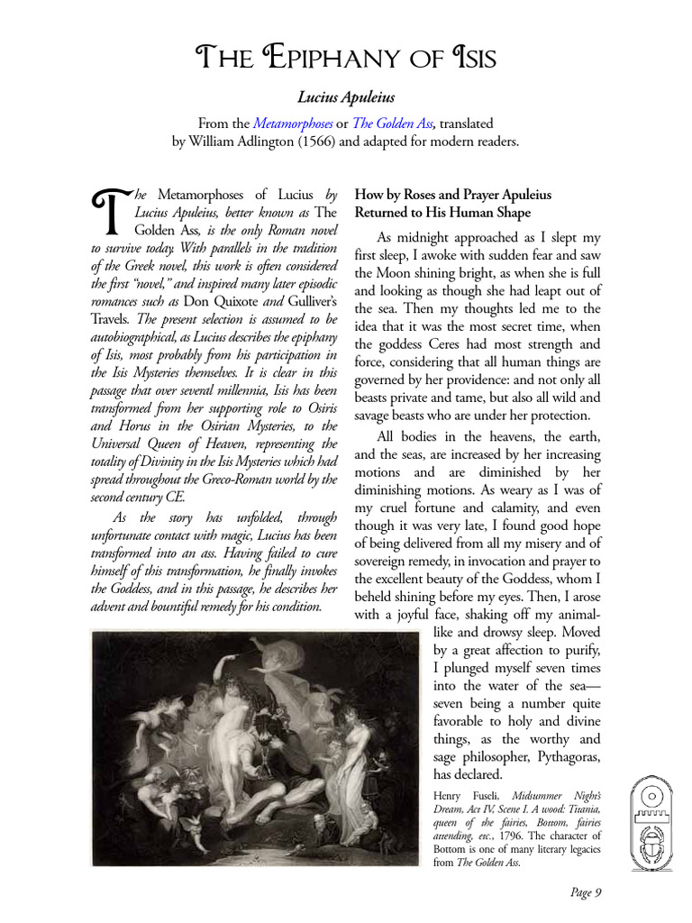 02 Apuleius | PDF | Isis