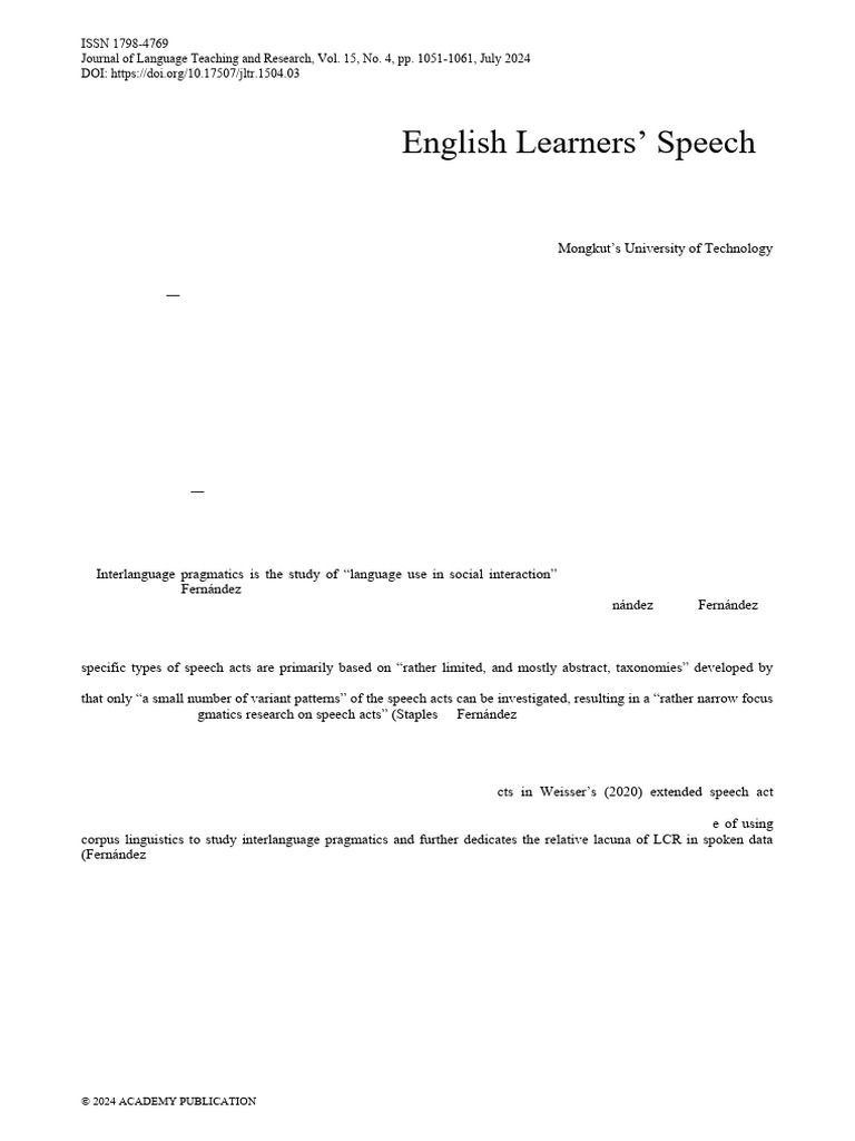 An Investigation Into English | PDF | English Language | Second ...