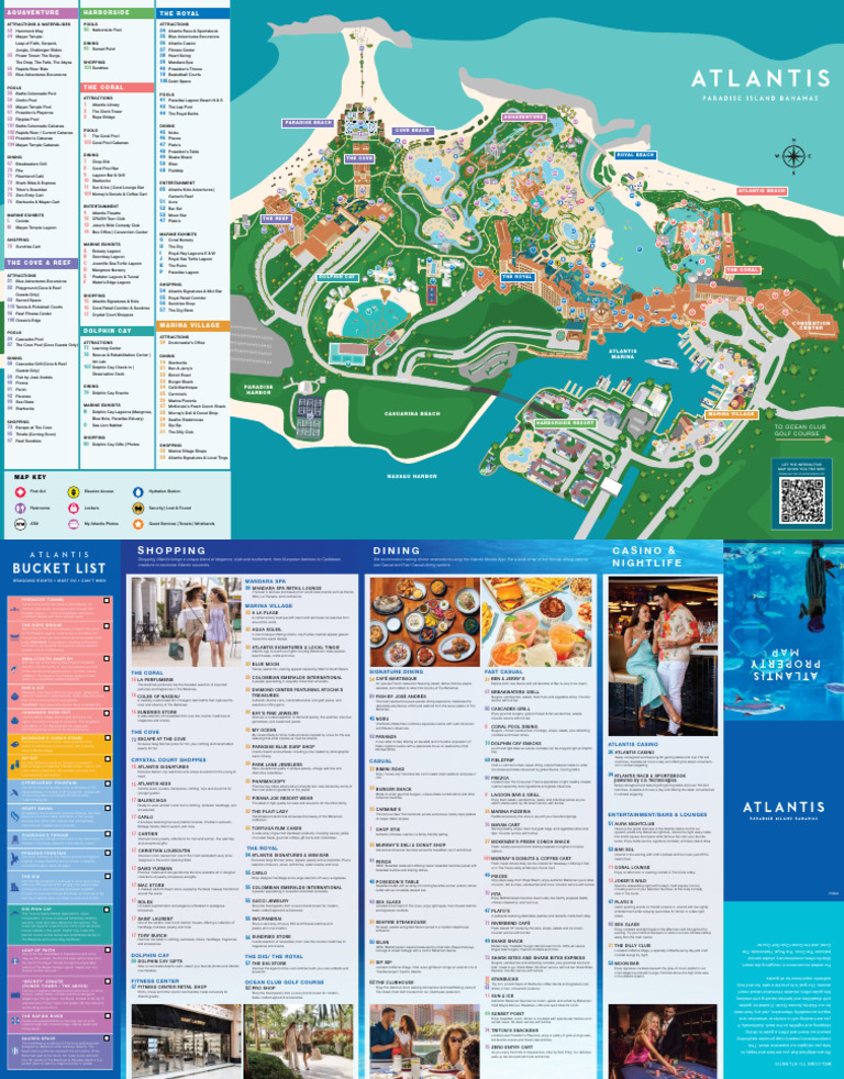 Atlantis Bahamas Resort Map PDF | PDF
