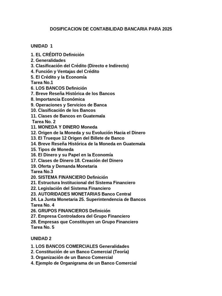 Manual de Contabilidad Bancaria 2025 | PDF | Dinero | Bancos