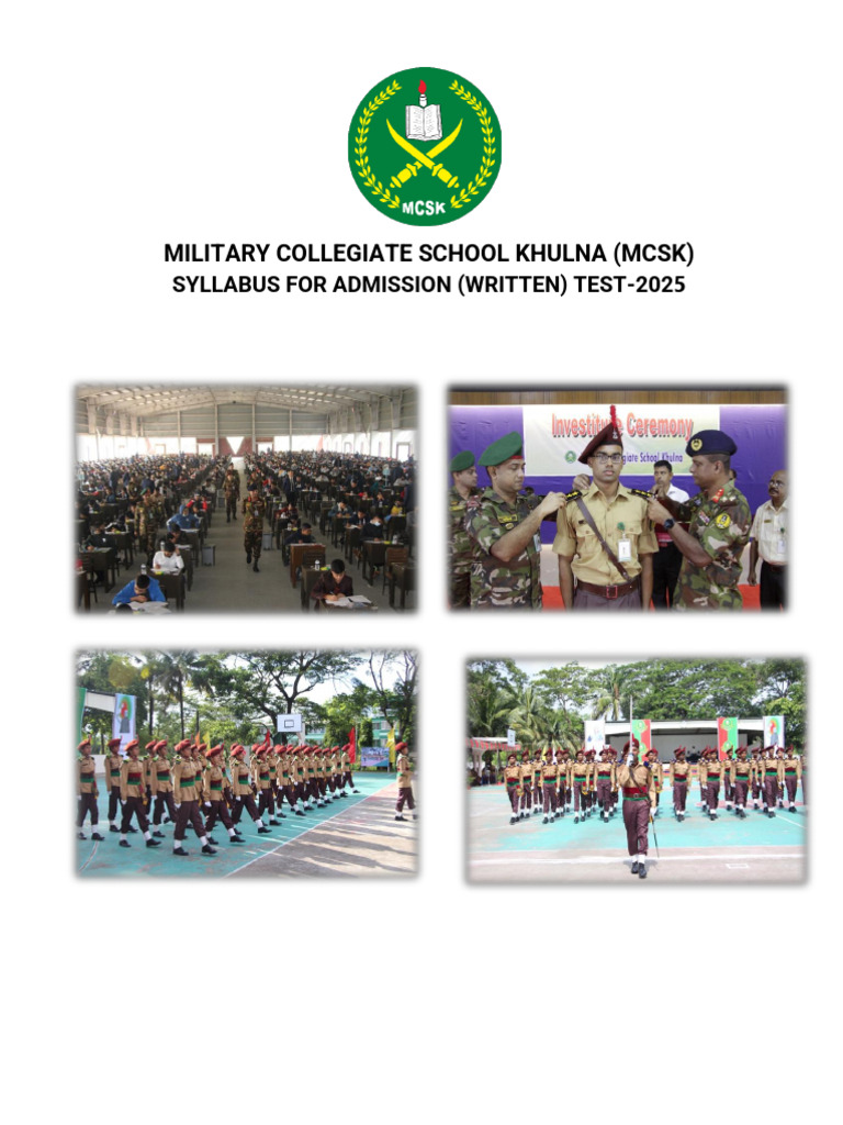 MCSK Admission Test Syllabus 2025 | PDF | Subject (Grammar) | Sentence ...