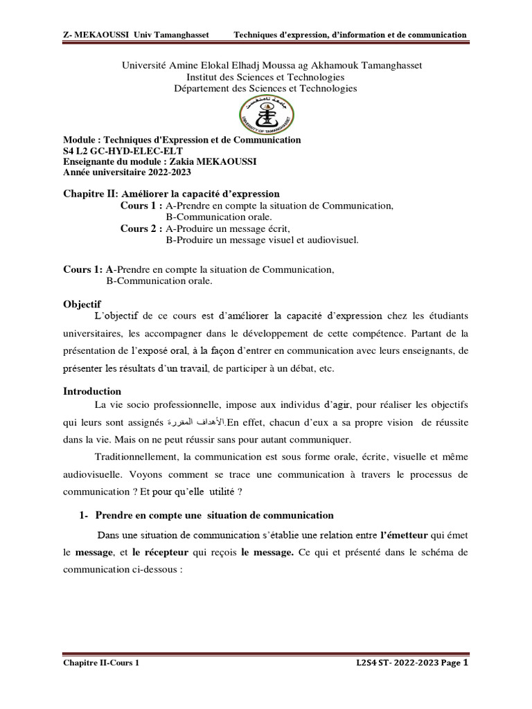 Techniques de Communication Efficaces | PDF | la communication ...